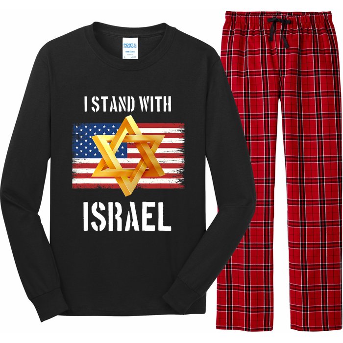 I Stand With Israel Israel Palestine Conflict Support Israel Long Sleeve Pajama Set