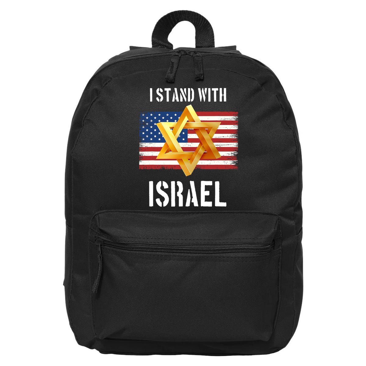 I Stand With Israel Israel Palestine Conflict Support Israel 16 in Basic Backpack