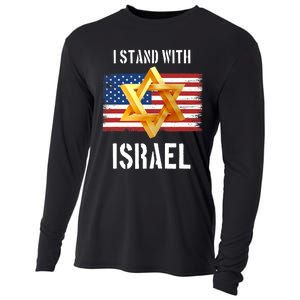 I Stand With Israel Israel Palestine Conflict Support Israel Cooling Performance Long Sleeve Crew