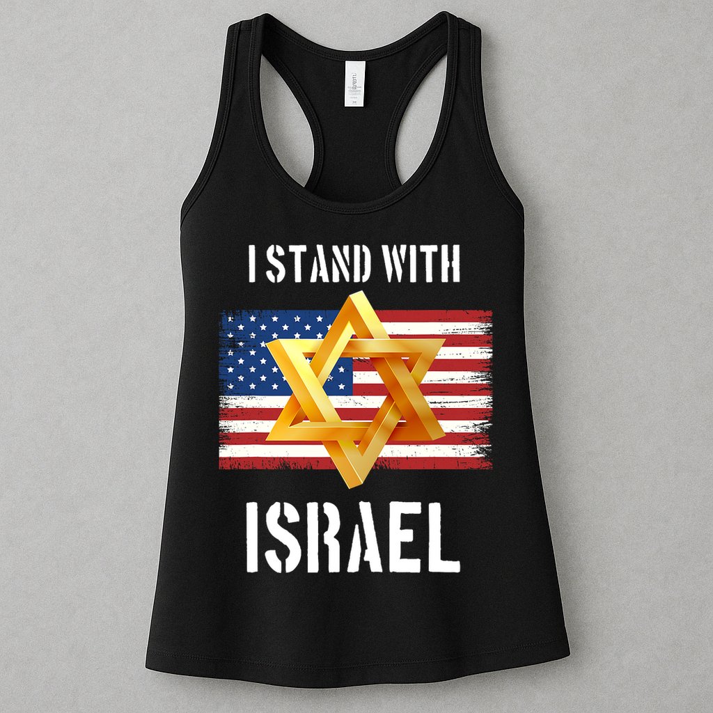 I Stand With Israel Israel Palestine Conflict Support Israel Womens Tank Top
