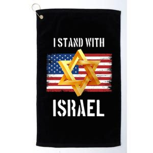 I Stand With Israel Israel Palestine Conflict Support Israel Platinum Collection Golf Towel