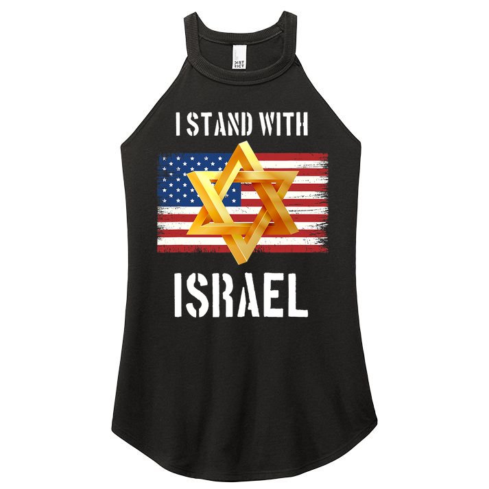 I Stand With Israel Israel Palestine Conflict Support Israel Women's Perfect Tri Rocker Tank