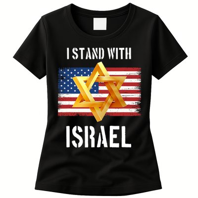 I Stand With Israel Israel Palestine Conflict Support Israel Womens T-Shirt