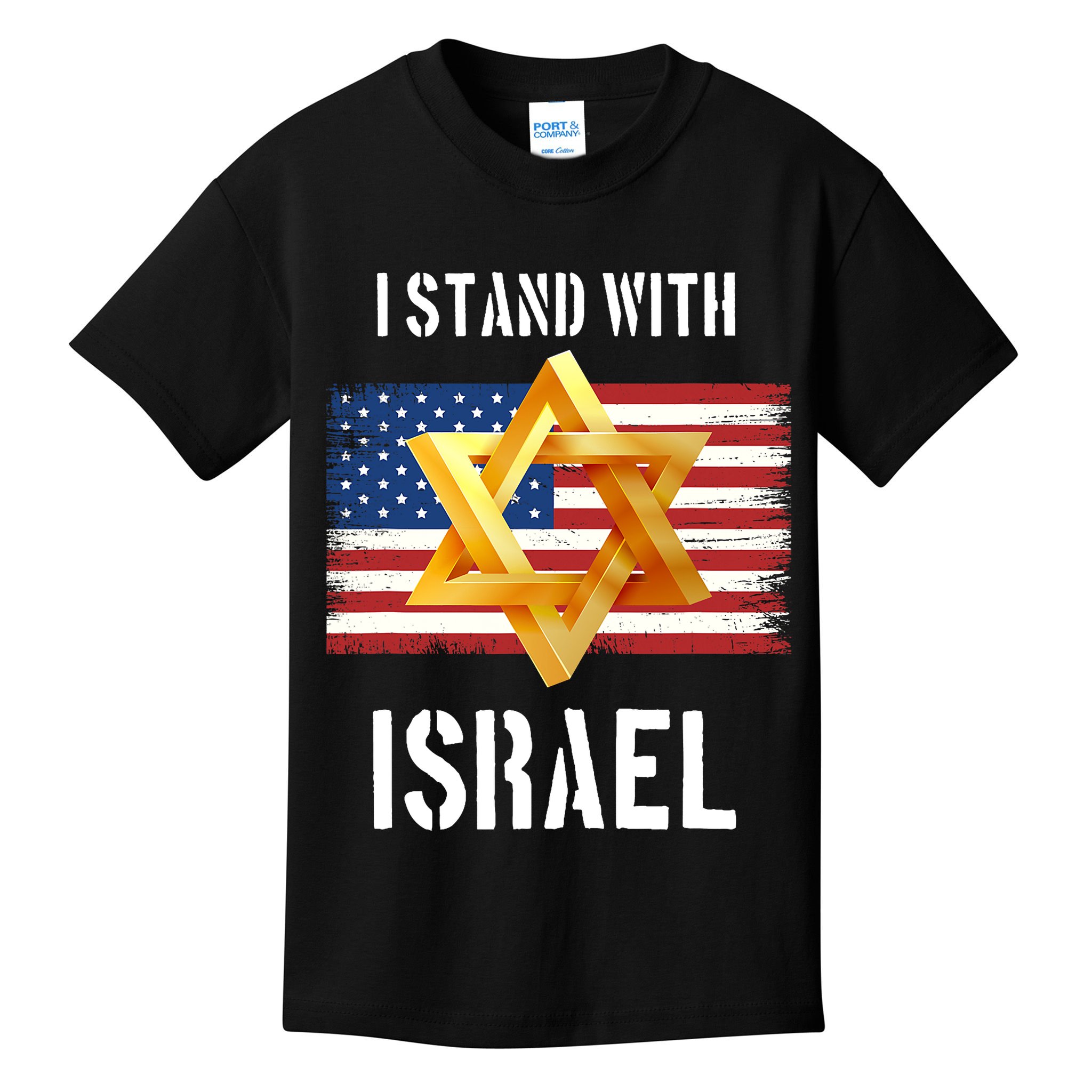 I Stand With Israel Israel Palestine Conflict Support Israel Kids T-Shirt