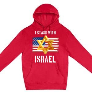 I Stand With Israel Israel Palestine Conflict Support Israel Premium Pullover Hoodie