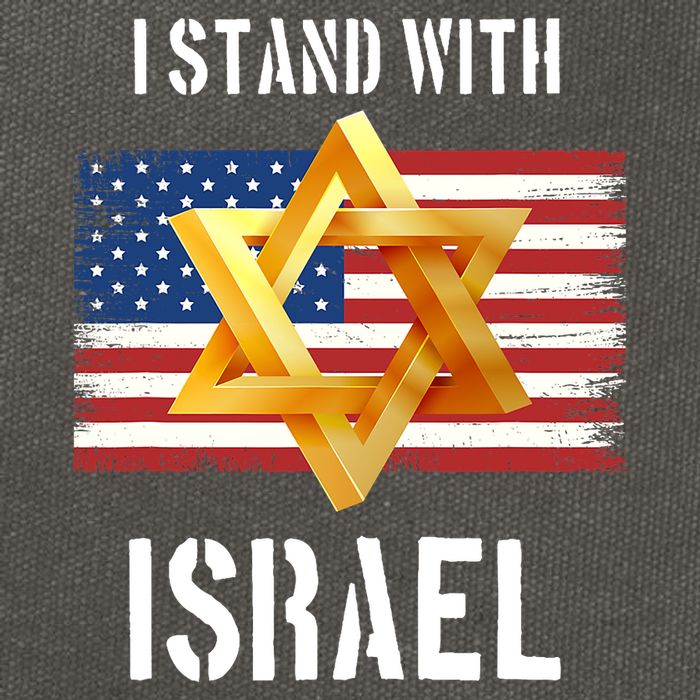 I Stand With Israel Israel Palestine Conflict Support Israel Cotton Canvas Backpack