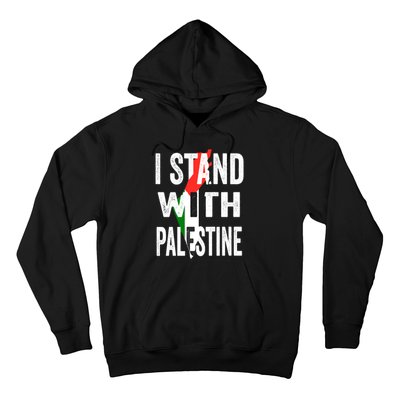 I Stand With Palestine Flag And Map Hoodie