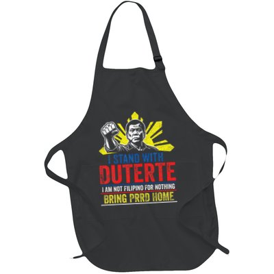 I Stand With Duterte - Support Duterte Philippine DU30 Full-Length Apron With Pockets