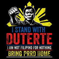 I Stand With Duterte - Support Duterte Philippine DU30 Flat Bill Trucker Hat