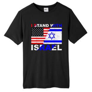 I Stand With Israel, Israeli Palestinian Conflict Pro Israel Tall Fusion ChromaSoft Performance T-Shirt