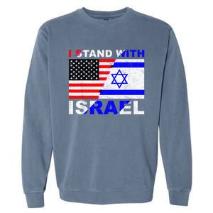 I Stand With Israel, Israeli Palestinian Conflict Pro Israel Garment-Dyed Sweatshirt