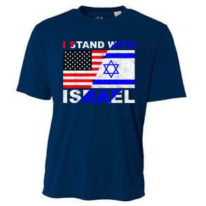 I Stand With Israel, Israeli Palestinian Conflict Pro Israel Cooling Performance Crew T-Shirt