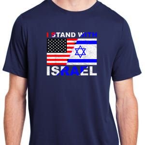 I Stand With Israel, Israeli Palestinian Conflict Pro Israel Adult ChromaSoft Performance T-Shirt