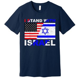 I Stand With Israel, Israeli Palestinian Conflict Pro Israel Premium T-Shirt