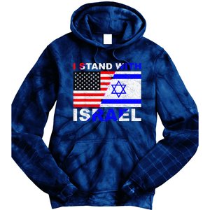 I Stand With Israel, Israeli Palestinian Conflict Pro Israel Tie Dye Hoodie