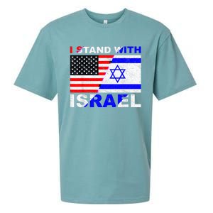 I Stand With Israel, Israeli Palestinian Conflict Pro Israel Sueded Cloud Jersey T-Shirt