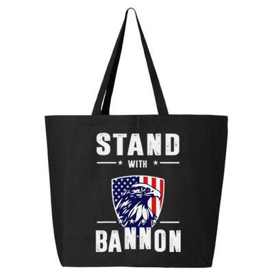 I Stand With Bannon Patriotic 25L Jumbo Tote