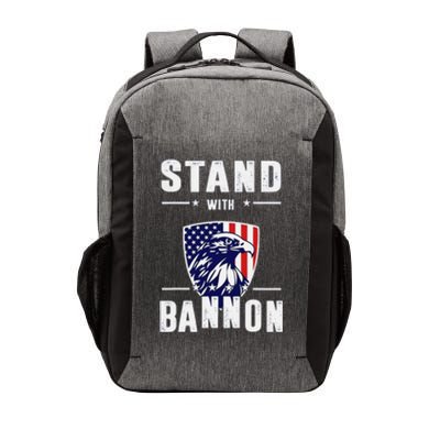 I Stand With Bannon Patriotic Vector Backpack