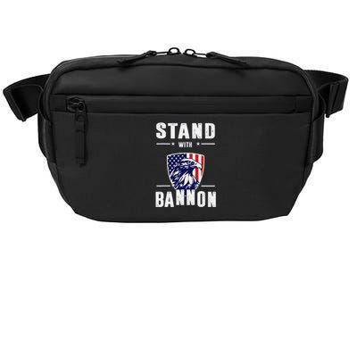 I Stand With Bannon Patriotic Crossbody Pack