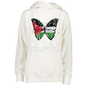 I Stand With Palestine For Their Freedom Free Palestine Womens Funnel Neck Pullover Hood