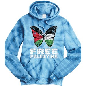 I Stand With Palestine For Their Freedom Free Palestine Tie Dye Hoodie