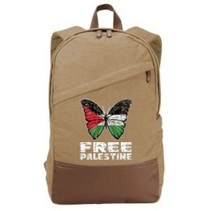 I Stand With Palestine For Their Freedom Free Palestine Cotton Canvas Backpack