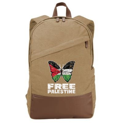 I Stand With Palestine For Their Freedom Free Palestine Cotton Canvas Backpack