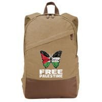 I Stand With Palestine For Their Freedom Free Palestine Cotton Canvas Backpack