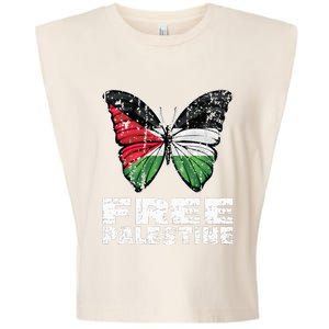 I Stand With Palestine For Their Freedom Free Palestine Garment-Dyed Women's Muscle Tee