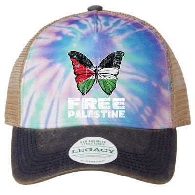 I Stand With Palestine For Their Freedom Free Palestine Legacy Tie Dye Trucker Hat