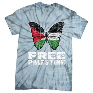 I Stand With Palestine For Their Freedom Free Palestine Tie-Dye T-Shirt