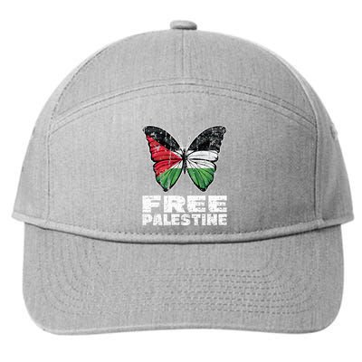 I Stand With Palestine For Their Freedom Free Palestine 7-Panel Snapback Hat