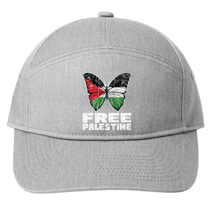 I Stand With Palestine For Their Freedom Free Palestine 7-Panel Snapback Hat