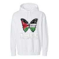 I Stand With Palestine For Their Freedom Free Palestine Garment-Dyed Fleece Hoodie