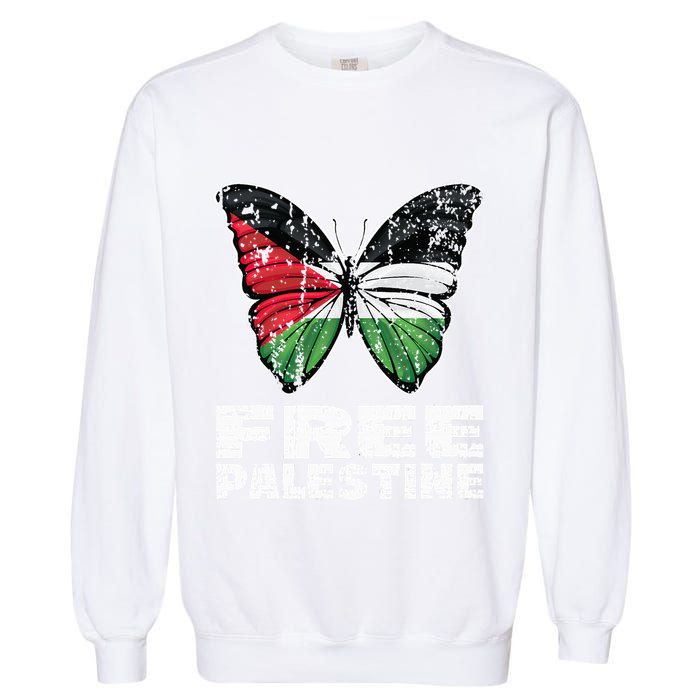 I Stand With Palestine For Their Freedom Free Palestine Garment-Dyed Sweatshirt