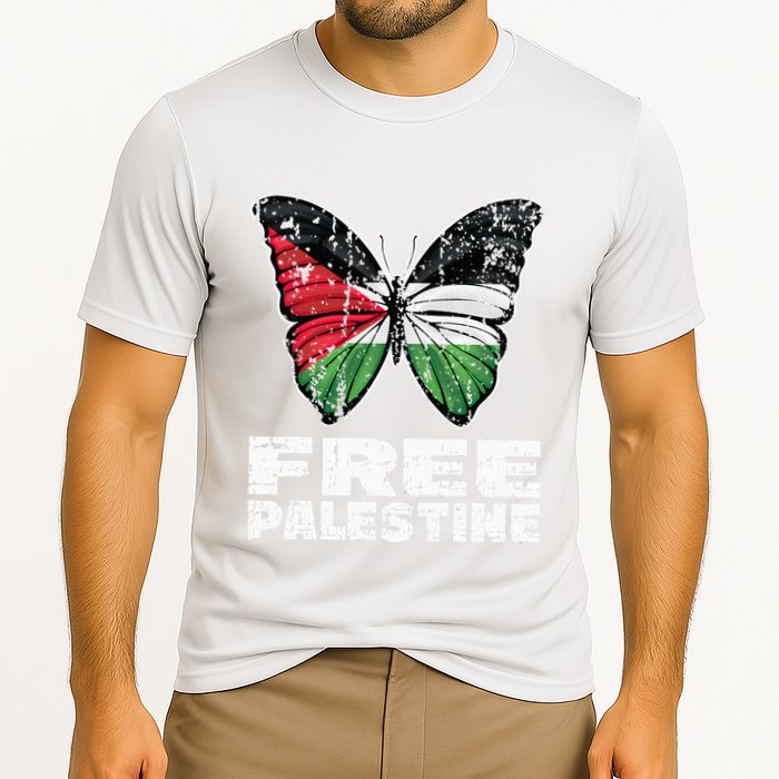 I Stand With Palestine For Their Freedom Free Palestine Cooling Performance Crew T-Shirt