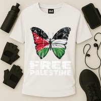I Stand With Palestine For Their Freedom Free Palestine Cooling Performance Crew T-Shirt