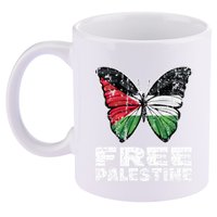 I Stand With Palestine For Their Freedom Free Palestine 11oz C Handle Ceramic Mug
