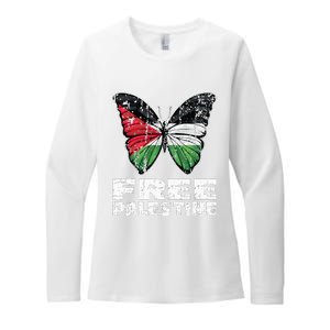 I Stand With Palestine For Their Freedom Free Palestine Womens CVC Long Sleeve Shirt