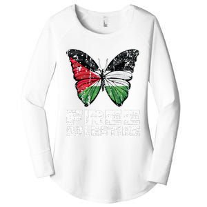 I Stand With Palestine For Their Freedom Free Palestine Women's Perfect Tri Tunic Long Sleeve Shirt