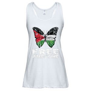 I Stand With Palestine For Their Freedom Free Palestine Ladies Essential Flowy Tank