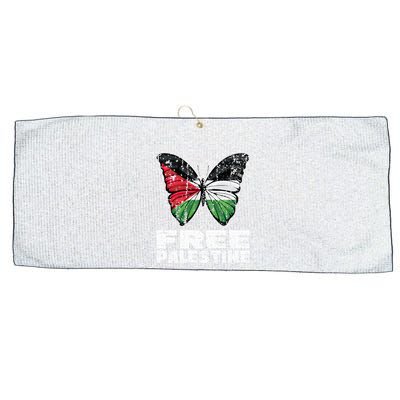 I Stand With Palestine For Their Freedom Free Palestine Large Microfiber Waffle Golf Towel