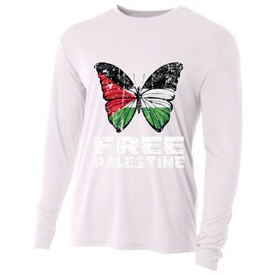 I Stand With Palestine For Their Freedom Free Palestine Cooling Performance Long Sleeve Crew