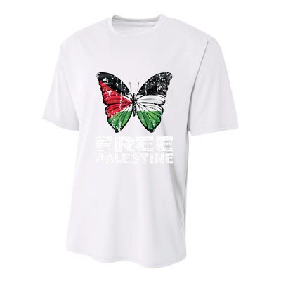 I Stand With Palestine For Their Freedom Free Palestine Youth Performance Sprint T-Shirt