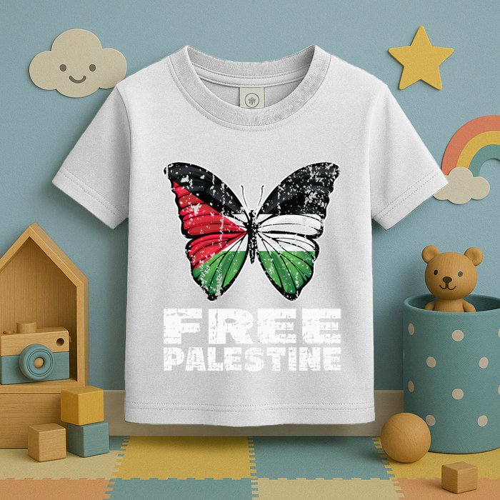 I Stand With Palestine For Their Freedom Free Palestine Toddler T-Shirt