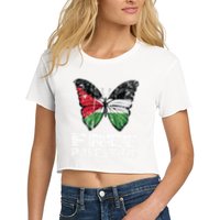 I Stand With Palestine For Their Freedom Free Palestine Crop Top