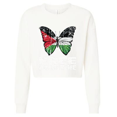 I Stand With Palestine For Their Freedom Free Palestine Cropped Pullover Crew