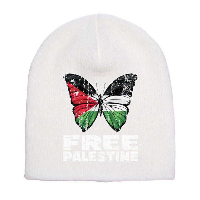 I Stand With Palestine For Their Freedom Free Palestine Short Acrylic Beanie
