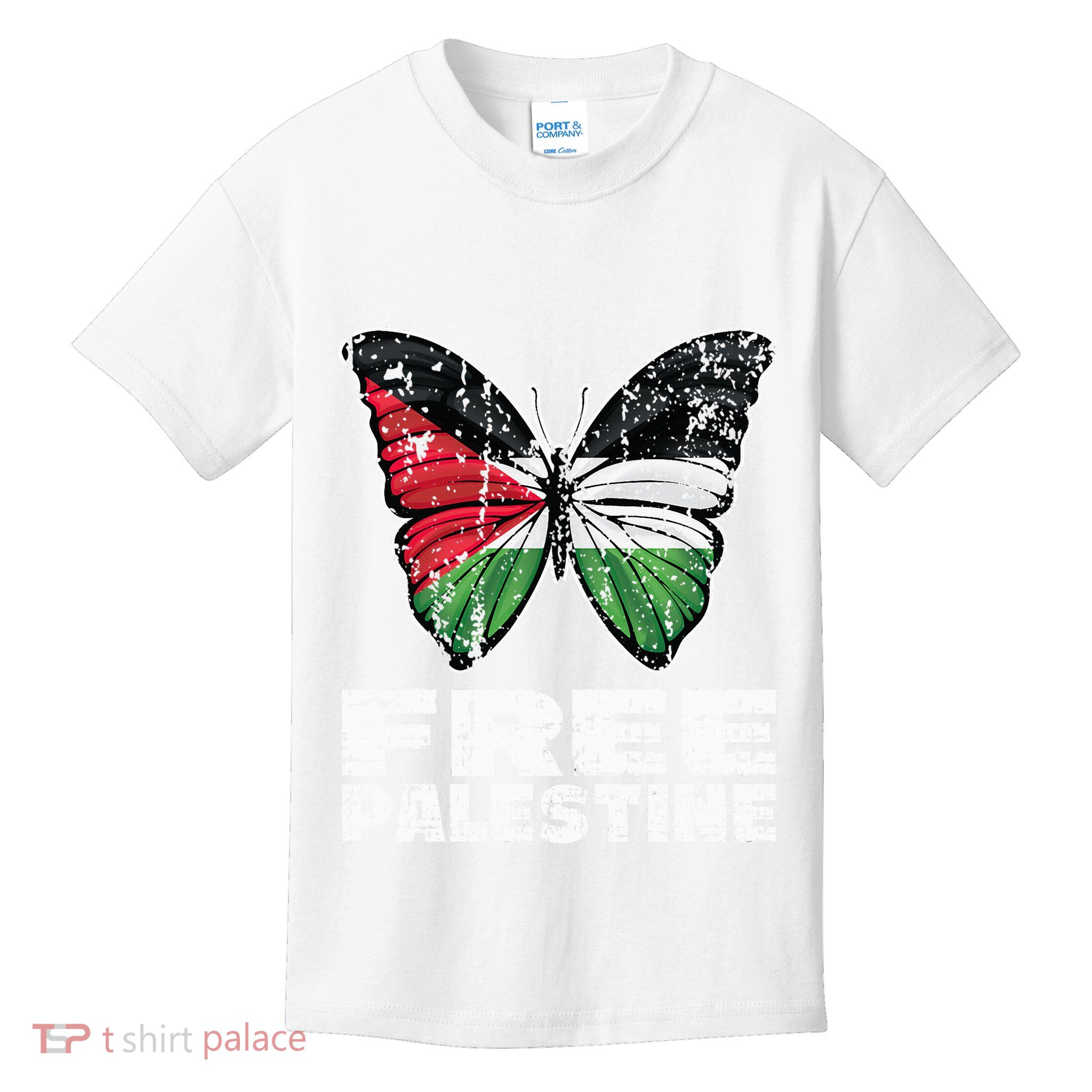 I Stand With Palestine For Their Freedom Free Palestine Kids T-Shirt