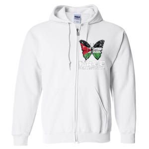 I Stand With Palestine For Their Freedom Free Palestine Full Zip Hoodie